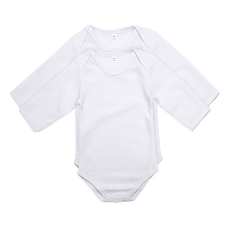 Mameluco Manga Larga Blanco 100% Poliéster