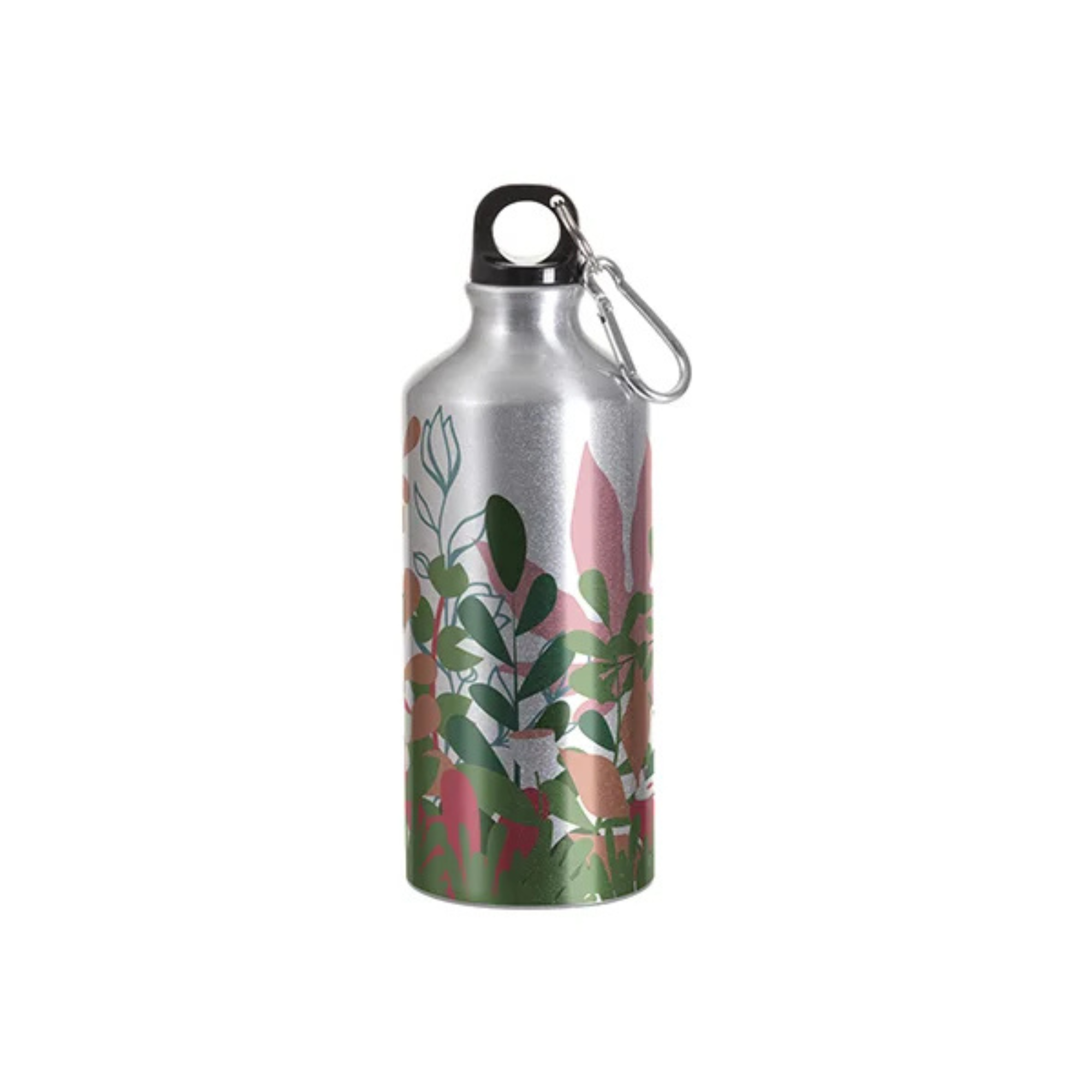 Botella de Aluminio Deportiva Plateada 600ml