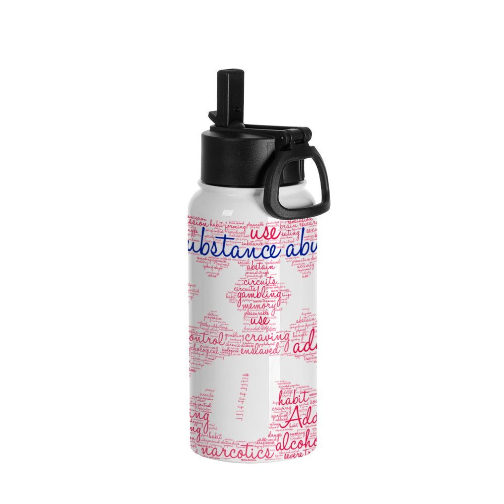 Botella de Acero Inoxidable con tapa negra 25oz/750ml