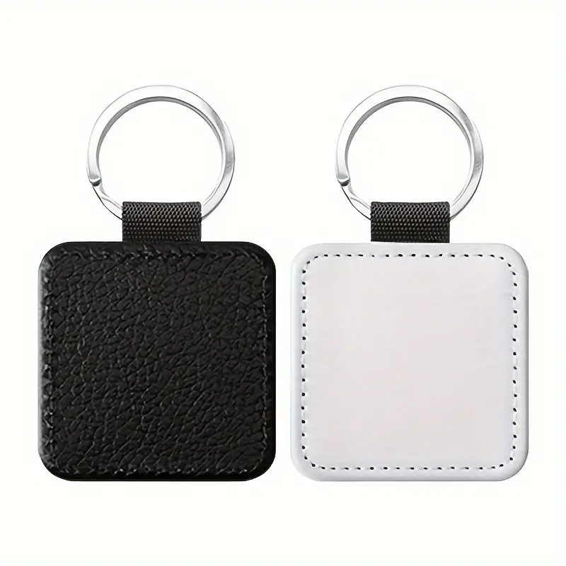 Llavero de Cuero Sublimable Cuadrado 5cm x 5cm