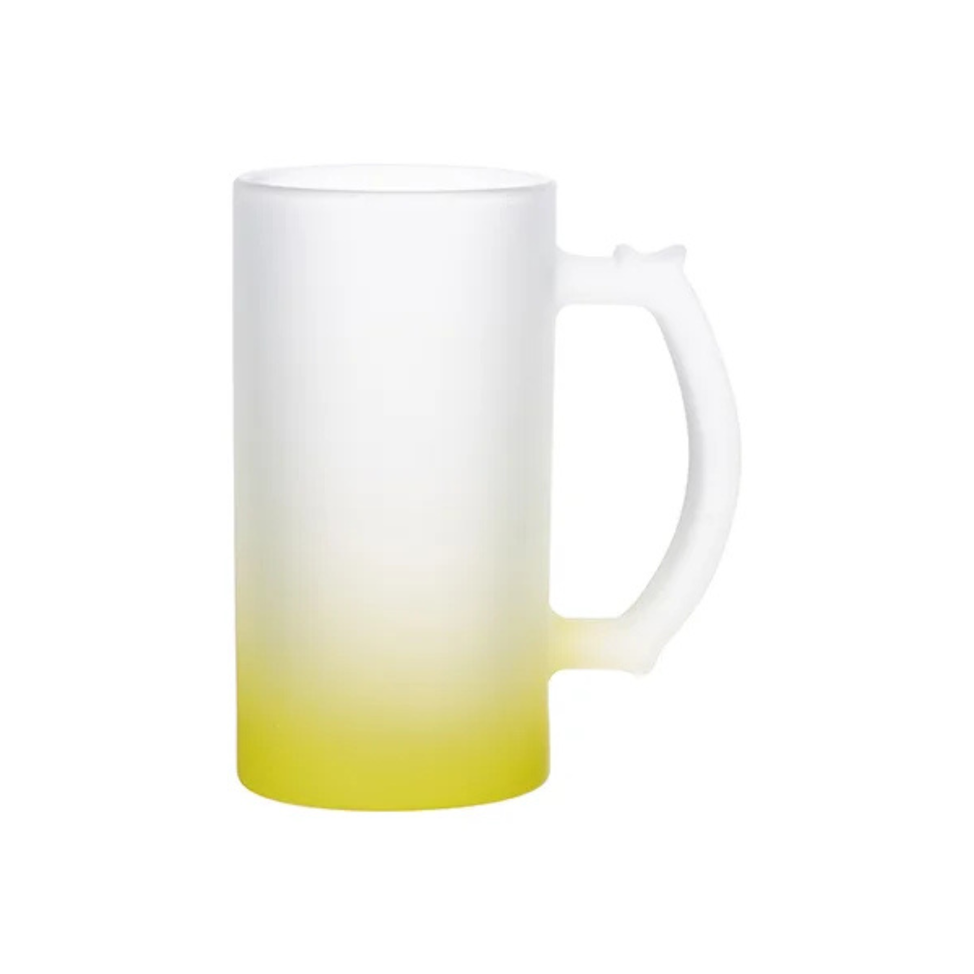 Jarra Cervecera Glaseada 16oz Color Amarillo | Grado AAA+