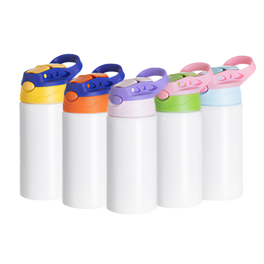 Botella Kid con Tapa de Color Amarillo/Azul 17oz/500ml