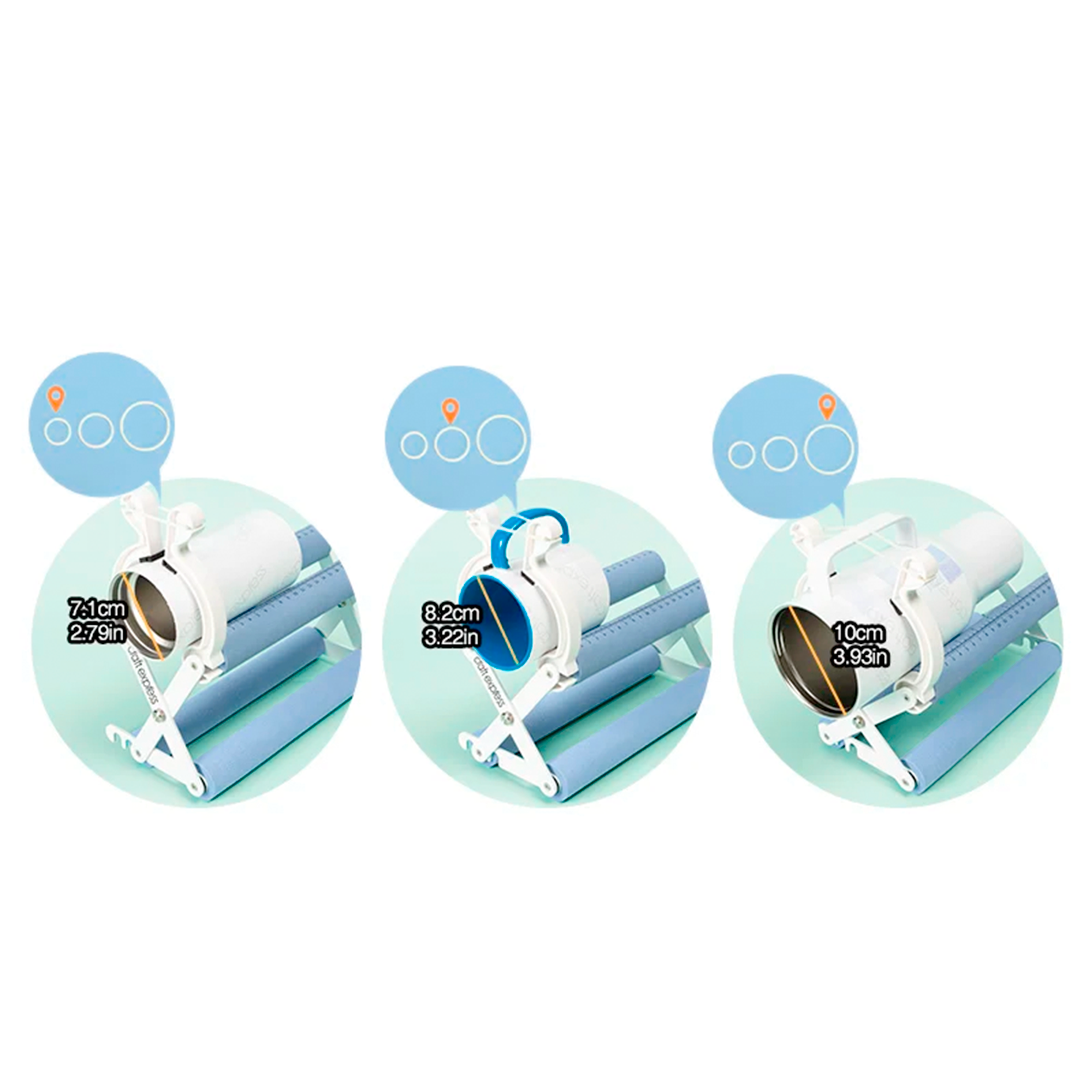 Soporte de Vaso Ajustable con Clip Plástico