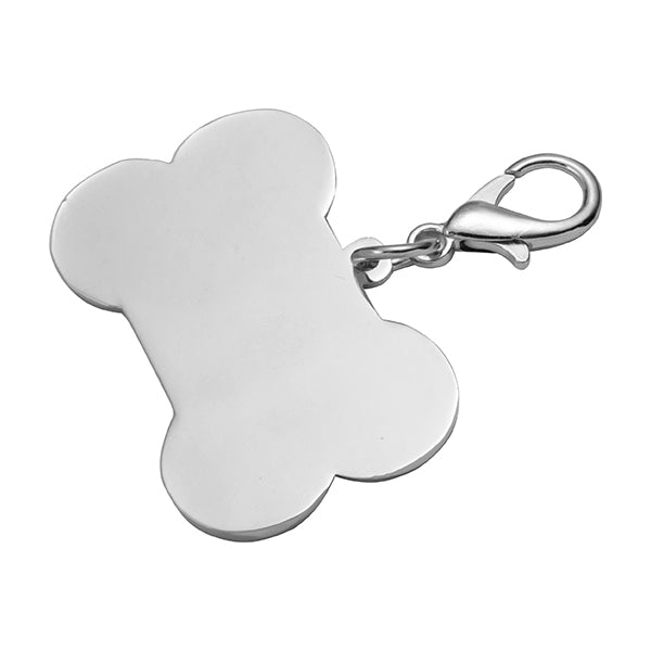 Placa ID Para Perro de Huesito Color Negro (3cmx4.5cm)