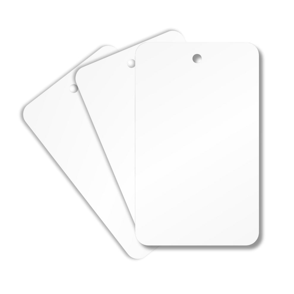 PACK 10 - Etiquetas Rectangulares 100% Sublimables