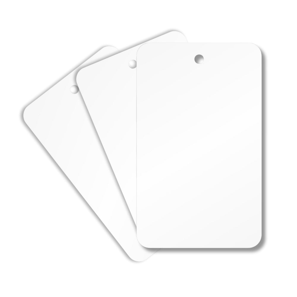 PACK 10 - Etiquetas Rectangulares 100% Sublimables