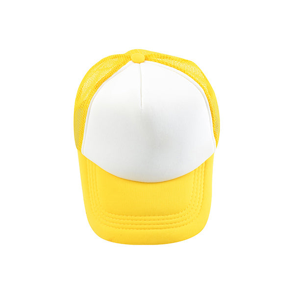 Gorras de Malla Sublimable Para Adulto Color Amarillo