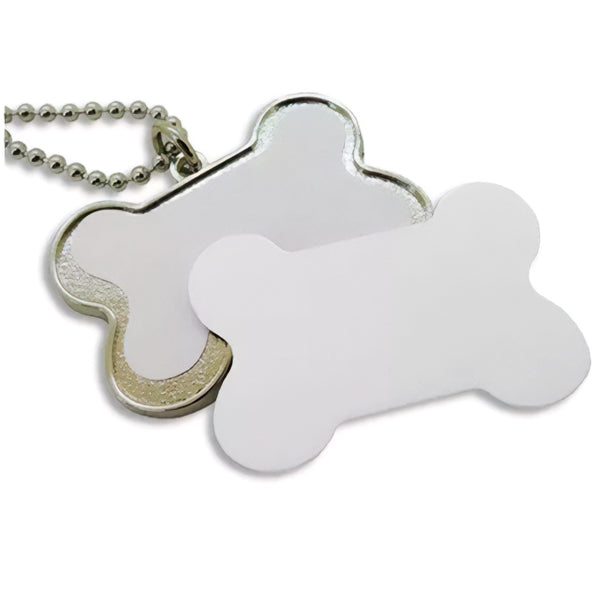 Placa ID Para Perro de Huesito (2,8cmx4cm)