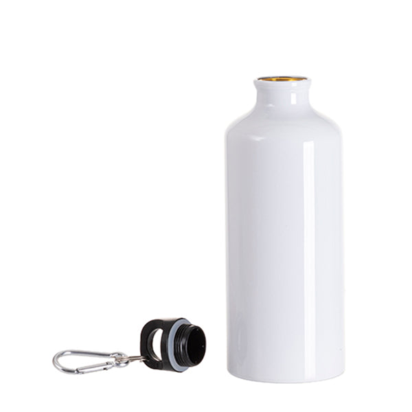 Botella de Agua de Aluminio 20oz/600ml (Blanca)