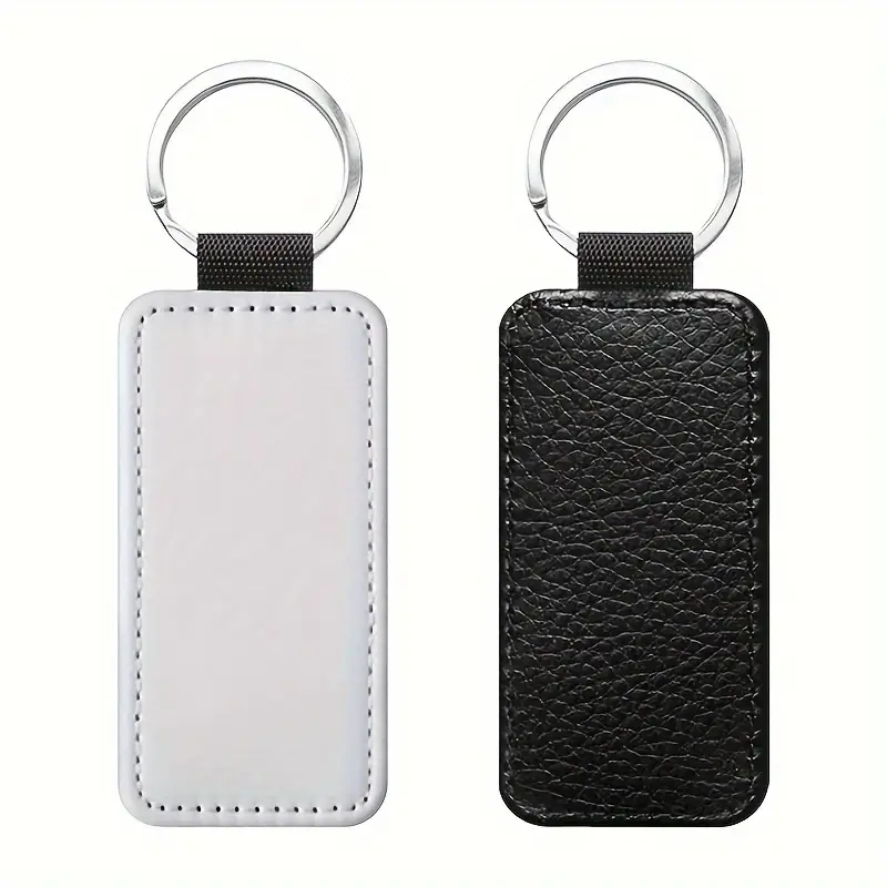 Llavero de Cuero Sublimable Rectangular 3,5cm x 7,5cm