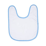 Babero Para Bebé Borde Azul 100% Poliéster