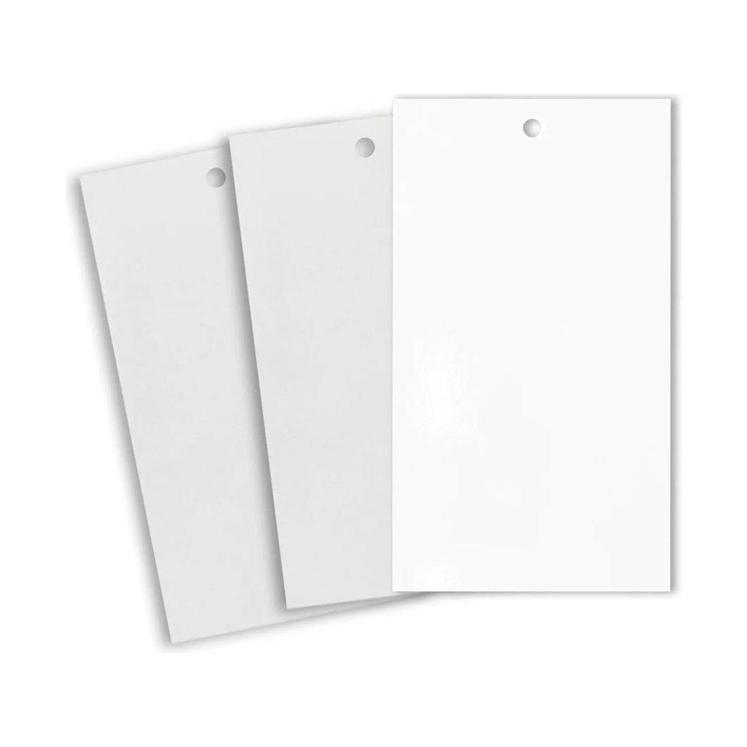 Etiquetas Rectangulares 100% Sublimables - PACK 10 Unidades