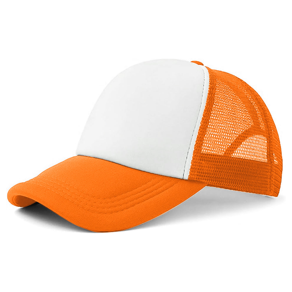 Gorras de Malla Sublimable Para Adulto Color Naranja