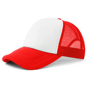 Gorras de Malla Sublimable Para Adulto Color Rojo