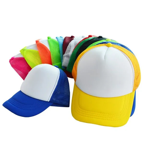 Gorras de Malla Sublimable Para Adulto Color Amarillo