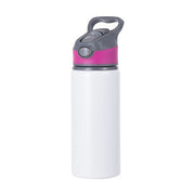 Botella para Agua con Tapa de Color Rosado 22oz/650ml