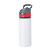 Botella para Agua con Tapa de Color Rojo 22oz/650ml