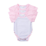 Mameluco Manga Corta Rosado 100% Poliéster