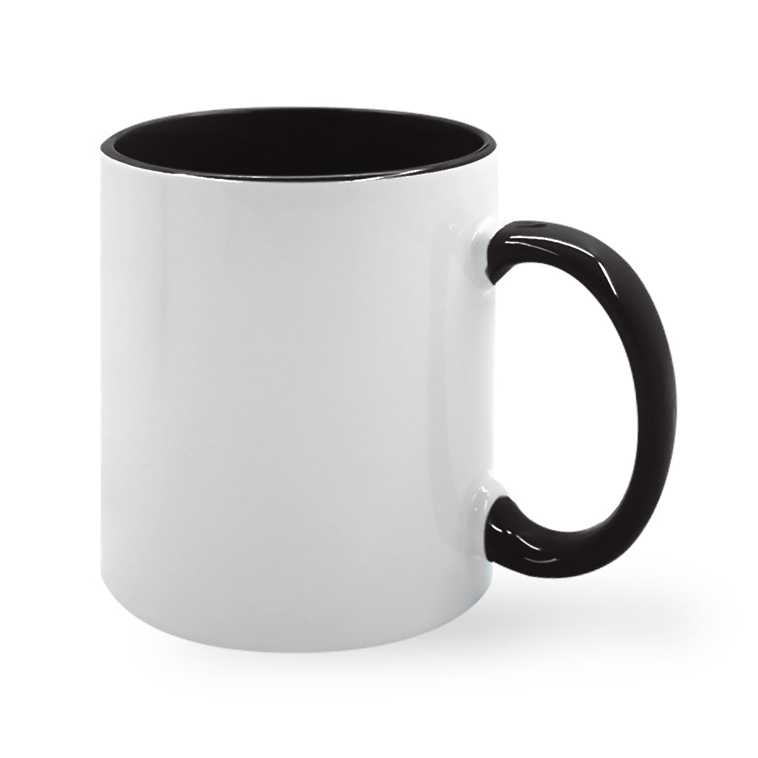Taza Color Interior y Gaza Negra 11oz/325ml