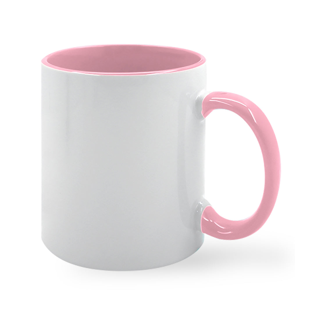 Taza Color Interior y Gaza Rosada 11oz/325ml