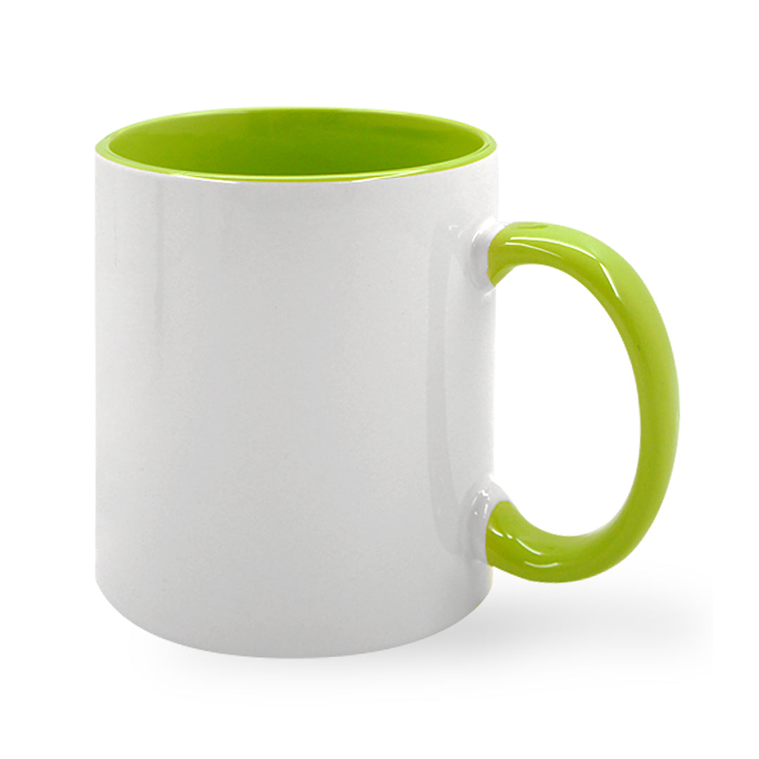 Taza Color Interior y Gaza Verde 11oz/325ml