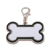 Placa ID Para Perro de Huesito Color Negro (3cmx4.5cm)