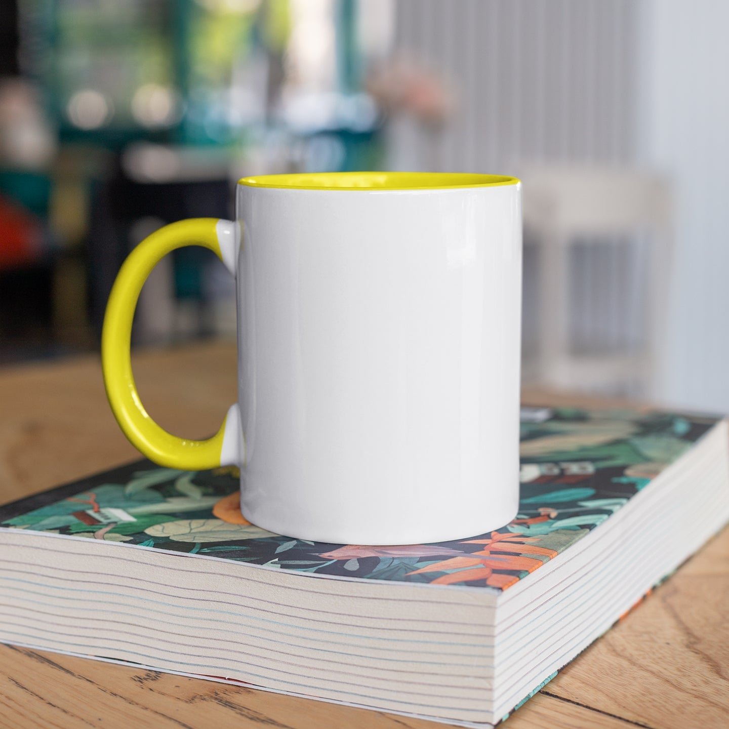 Taza Color Interior y Gaza Amarilla 11oz/325ml