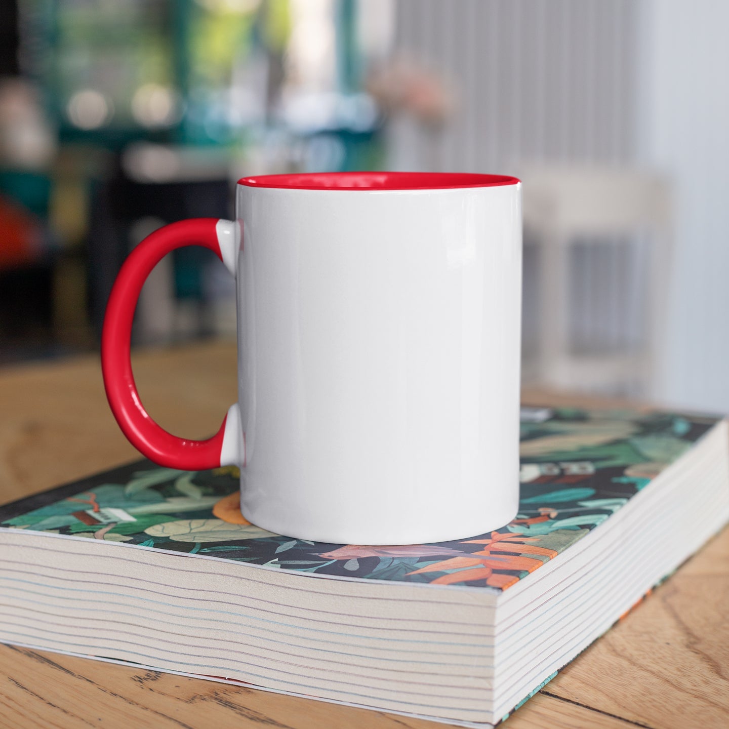 Taza Color Interior y Gaza Roja 11oz/325ml