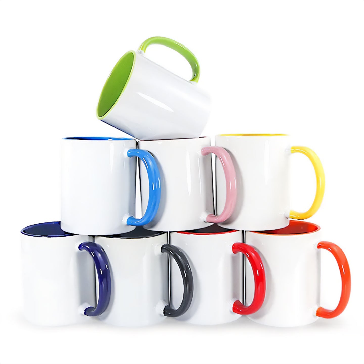 Taza Color Interior y Gaza Rosada 11oz/325ml