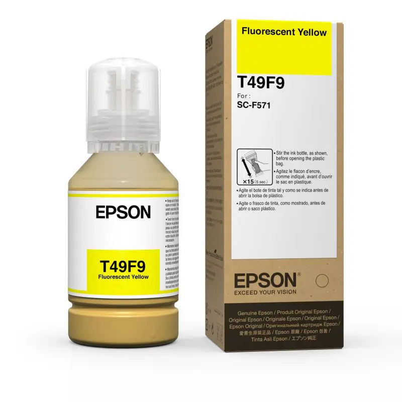 Botella de Tinta Amarilla de Sublimación Epson T49M 140ml